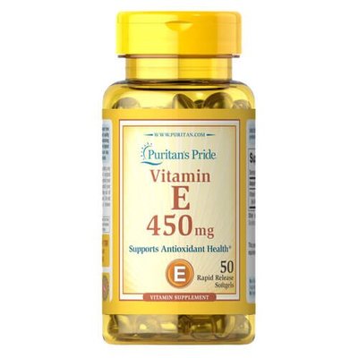 Puritan's Pride Vitamin E 450 mg 50 рідких капсул 1780 фото