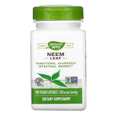 Nature's Way Neem Leaf 475 mg 100 капсул NWY-15120 фото