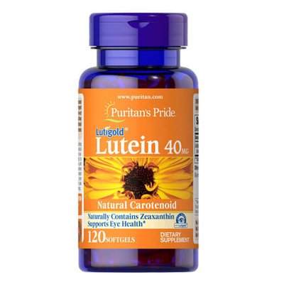 Puritan's Pride Lutein 40 mg with Zeaxanthin 120 капс 1413 фото