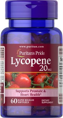 Puritan's Pride Lycopene 20 mg 60 капсул 058740 фото