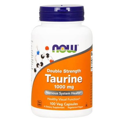 NOW Taurine 1000 mg 100 капс NOW-00142 фото