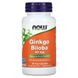 NOW Ginkgo Biloba 60 mg 60 рослинних капсул NOW-04686 фото 1