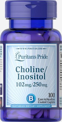 Puritan's Pride Choline Bitartrate Inositol 100 таблеток 4280 фото