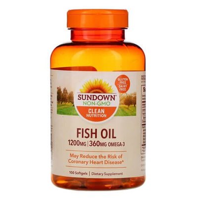 Sundown Naturals Fish Oil 1200 mg 100 капс 1255 фото