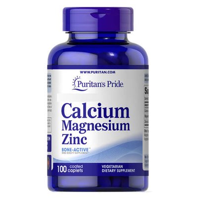 Puritan's Pride Calcium Magnesium Zinc 100 таб. 1422 фото