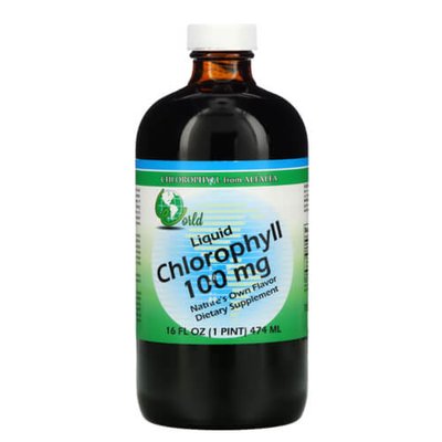 World Organic Liquid Chlorophyll 100 mg 474 мл WOR-59013 фото