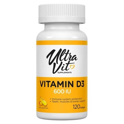 UltraVit Vitamin D3 600 IU 120 капсул 964001 фото