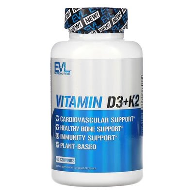 EVLution Nutrition Vitamin D3+K2 60 капсул EVL02290 фото