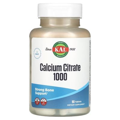 KAL Calcium Citrate 1000 333 mg 90 таблеток CAL-057109 фото