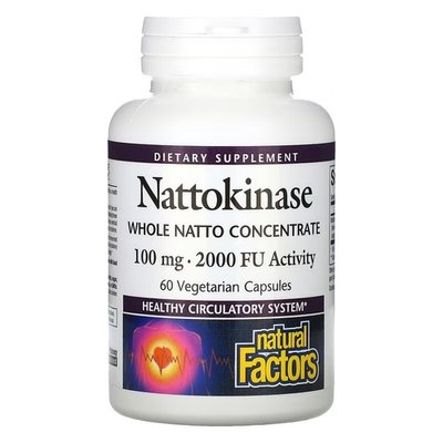 Natural Factors Nattokinase 100 mg 60 капсул NFS-01725 фото