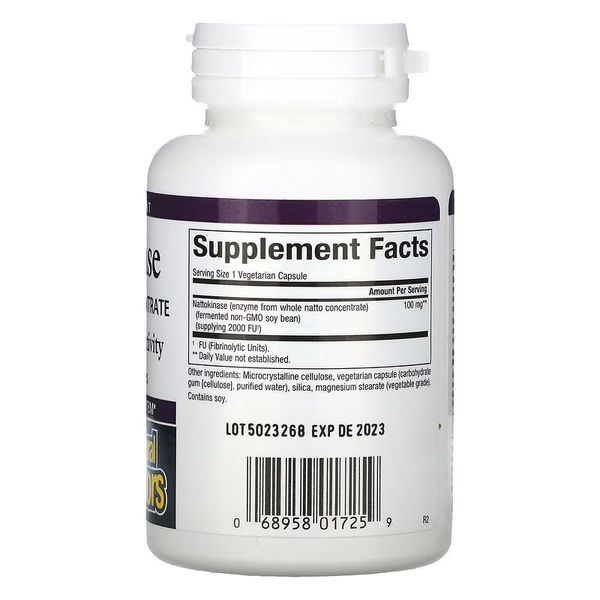 Natural Factors Nattokinase 100 mg 60 капсул NFS-01725 фото