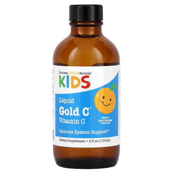 California Gold Nutrition Children's Liquid Gold Vitamin C 118 ml , Апельсин 1132 фото