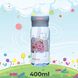 Пляшка для води CASNO 400 мл Бузкова (Дельфін) з соломинкою KXN-1195 фото 2