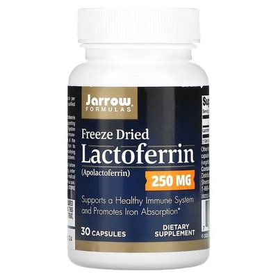 Jarrow Formulas Lactoferrin Freeze Dried 250 mg 30 капсул JRW-21078 фото