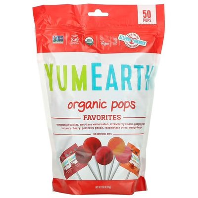 YumEarth Organic Pops 50 Pops 310 грам YUE-00186 фото