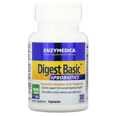 Enzymedica Digest Basic + Probiotics 30 капсул ENZ-13050 фото