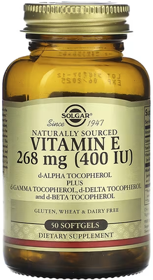 Solgar Vitamin E 268 мг (400 МО) 50 капсул SOL-03540 фото
