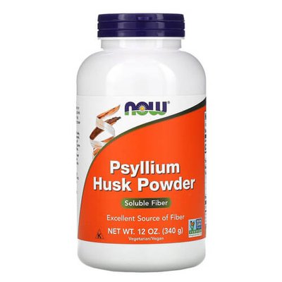 NOW Psyllium Husk Powder 340 грам NOW-05975 фото