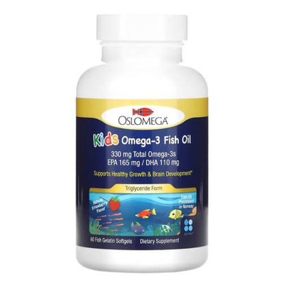 Oslomega Kid’s Omega-3 Fish Oil 60 капсул 1752 фото