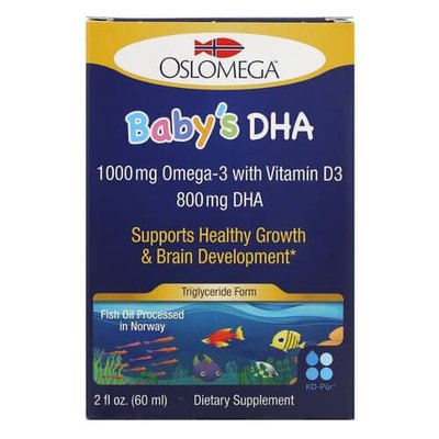 Oslomega Baby’s DHA with Vitamin D3 60 ml 1126 фото