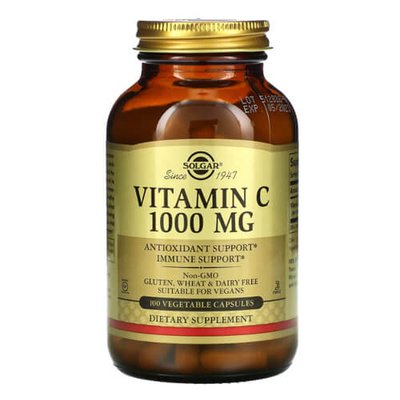 Solgar Vitamin C 1000 mg 100 капсул 1834 фото