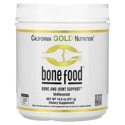 California Gold Nutrition Bone Food 411 g, Без смаку CGN-02068 фото