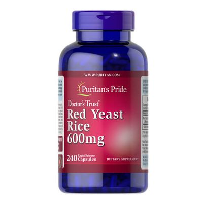 Puritan's Pride Red Yeast Rice 600 mg 240 капсул 1797 фото