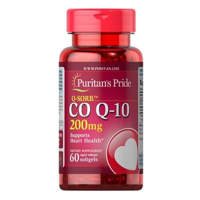 Puritan's Pride Co Q-10 200 mg 60 капс 2092 фото