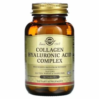 Solgar Collagen Hyaluronic Acid Complex 30 таблеток SOL-1417 фото