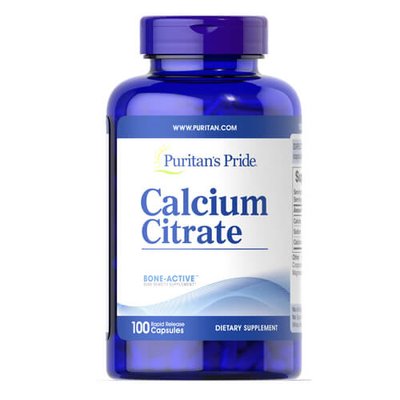 Puritan's Pride Calcium Citrate 250 mg 100 капсул 12886 фото