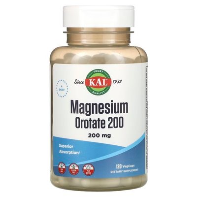 KAL Magnesium Orotate 200 mg 120 капсул CAL-071060 фото