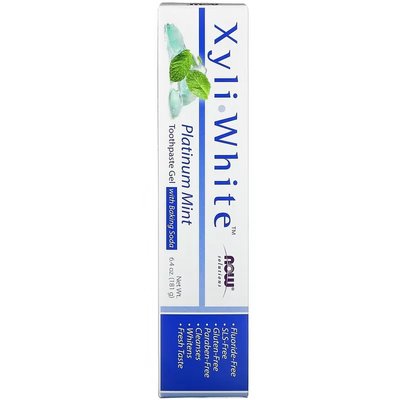 NOW Foods XyliWhite Toothpaste Gel Mint 181 g NOW-08101 фото