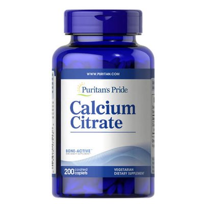Puritan's Pride Calcium Citrate 200 mg 200 таб 1688 фото