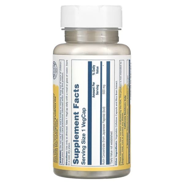 Solaray Rutin 500 mg 90 капсул SOR-32989 фото