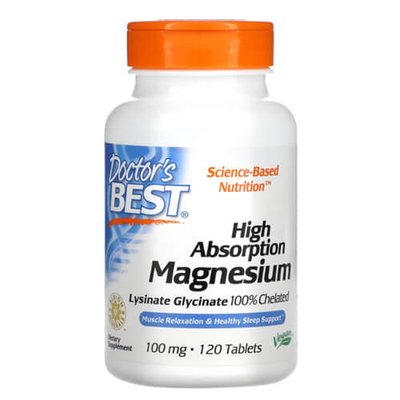 Doctor Best High Absorption Magnesium 100 mg 120 таб DRB-00025 фото
