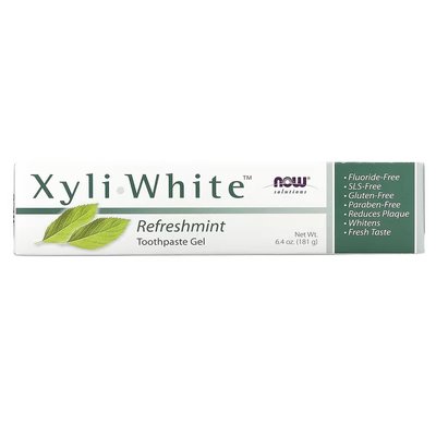 NOW Foods XyliWhite Toothpaste Gel Refreshmint 181 g NOW-08090 фото