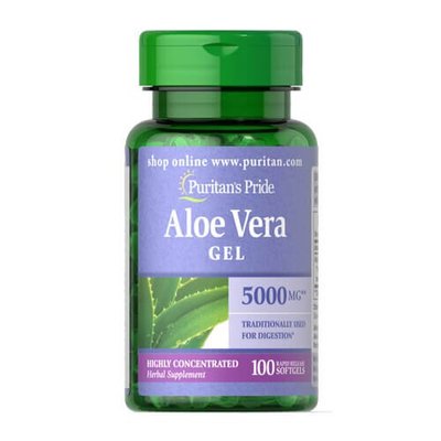 Puritan's Pride Aloe Vera Extract 25 mg 100 капс 02682 фото
