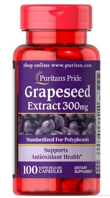 Puritan's Pride Grapeseed Extract 300 mg 100 капсул 55365 фото