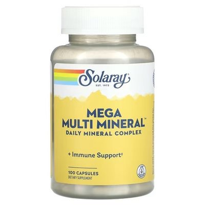 Solaray Mega Multi Mineral 100 капсул SOR-04510 фото