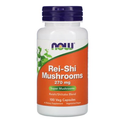 NOW Rei-Shi Mushrooms 100 капсул 1610 фото