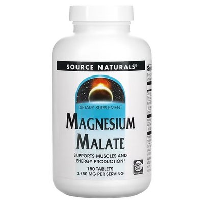 Source Naturals Magnesium Malate 180 таблеток SN00262 фото