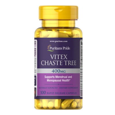 Puritan's Pride Vitex Chaste Tree 400 mg 100 капсул 1801 фото