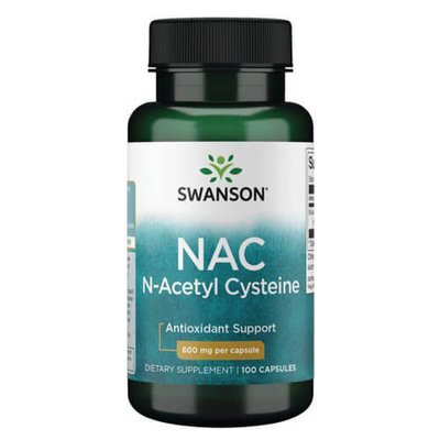 Swanson NAC N-Acetyl Cysteine 100 капсул 01601 фото