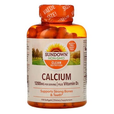 Sundown Naturals Calcium Plus Vitamin D3 170 капс 01187 фото