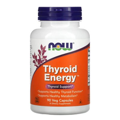 NOW Thyroid Energy 90 рослинних капсул NOW-03368 фото