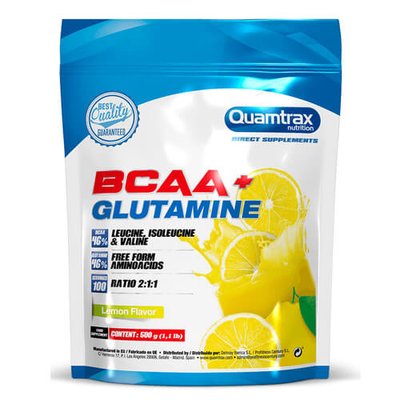 Quamtrax BCAA 2:1:1 + Glutamine 500 грам, Апельсин 81 фото
