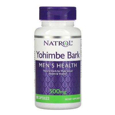 Natrol Yohimbe 500 mg 90 капсул 1845 фото
