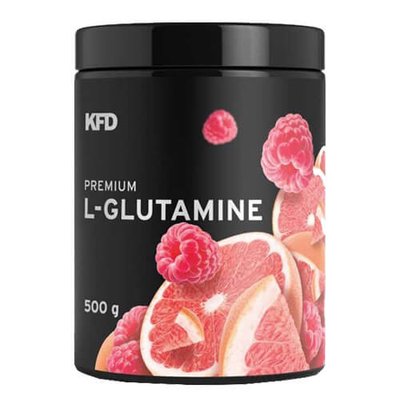 KFD Premium L-Glutamine 500 грам, Тропічні фрукти 111-1 фото