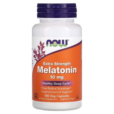 NOW Melatonin 10 mg 100 капсул NOW-003557 фото