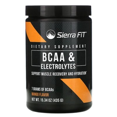 Sierra Fit BCAA & Electrolytes 435 грам, Манго 1117-1 фото
